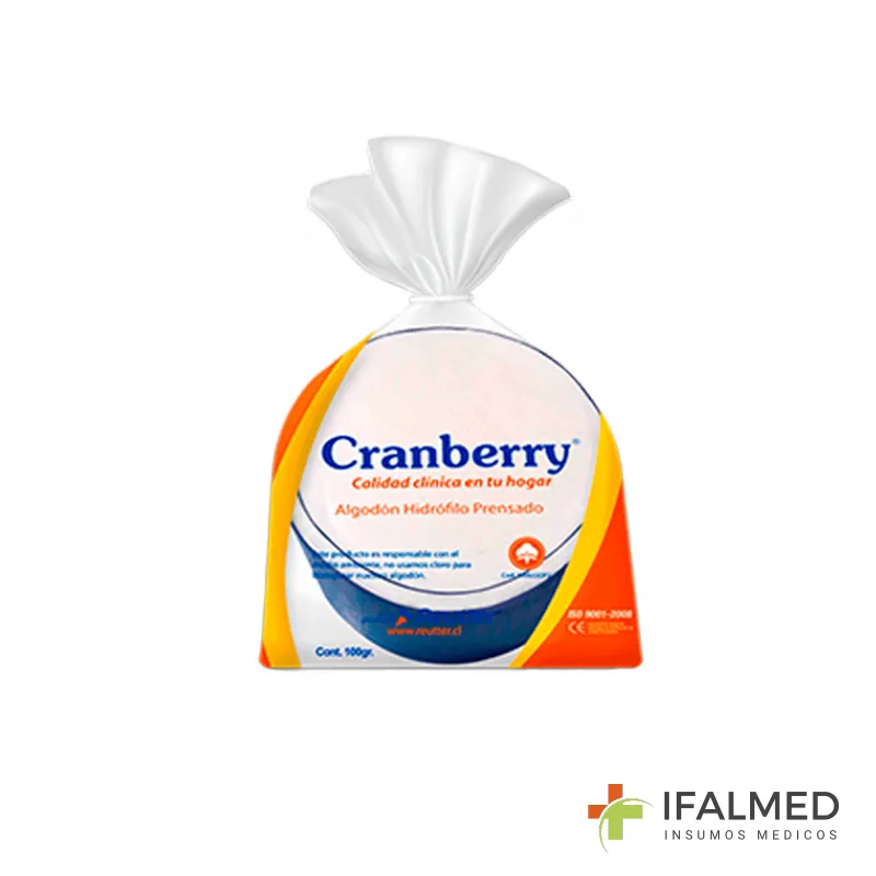 Algodon Hidrofilo Prensado Cranberry 250G