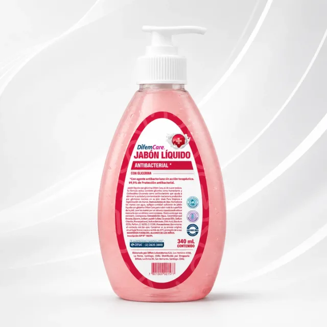 JABÓN ANTIBACTERIAL CON GLICERINA 340 ML