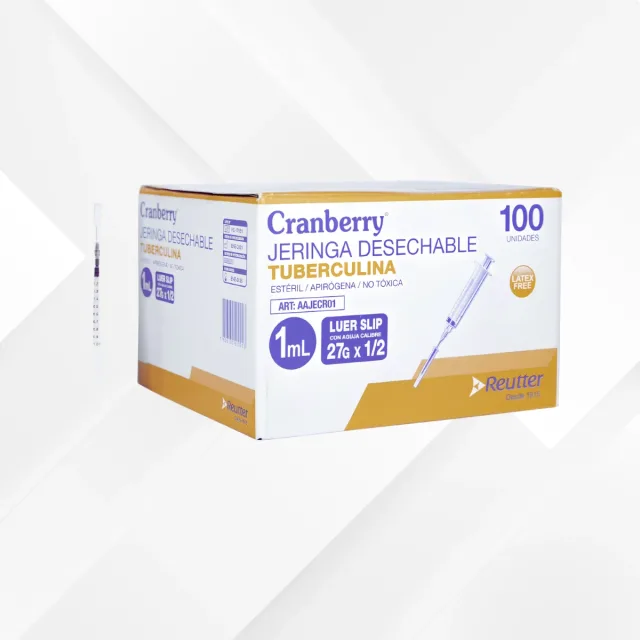 JERINGA 1ML TUBERCULINA 27GX 1/2