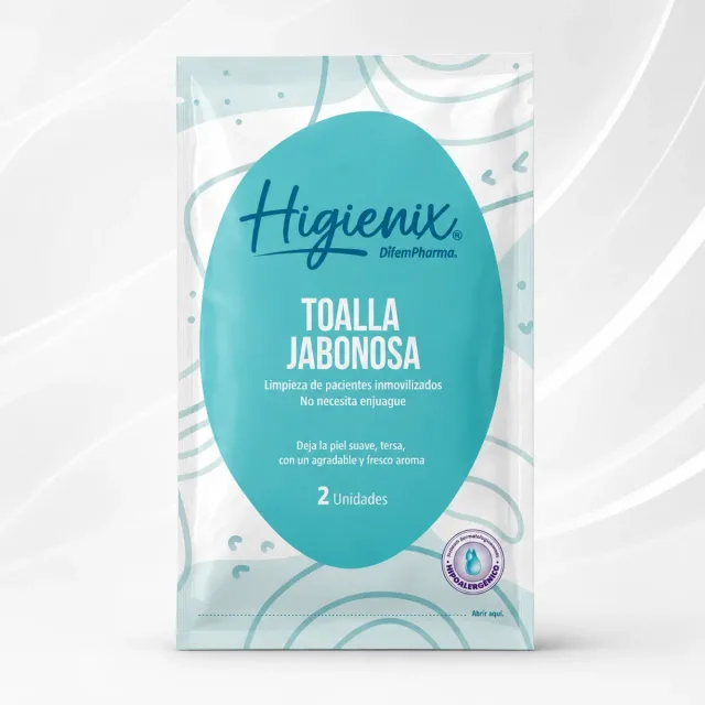 TOALLA JABONOSA HIGIENIX - 24 UNIDADES X CAJA