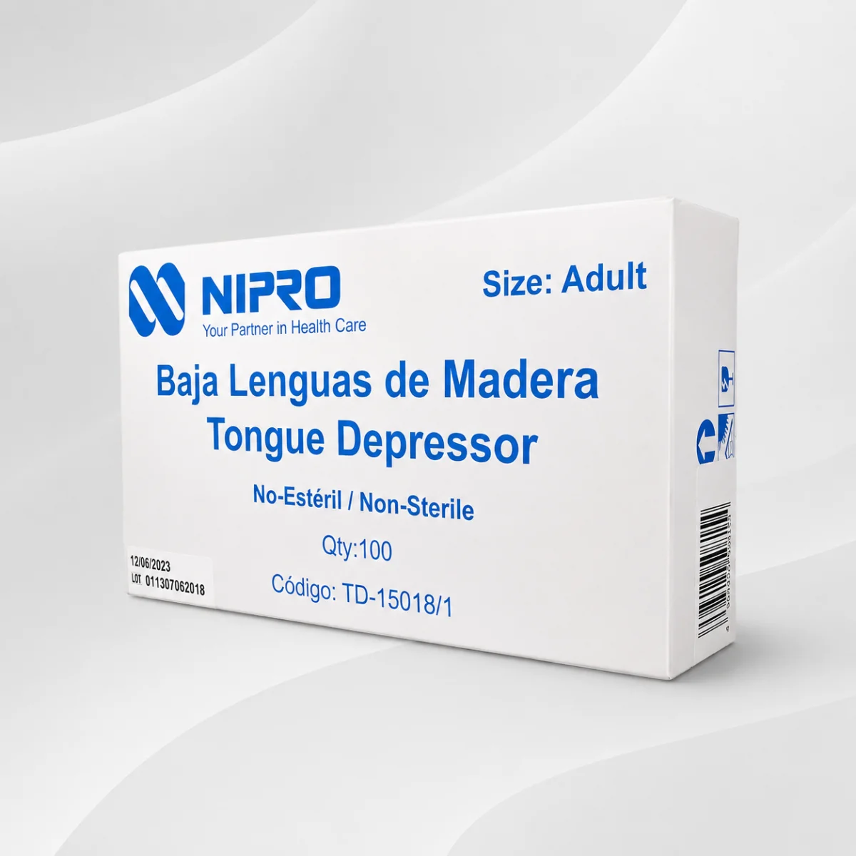 BAJA LENGUA MADERA NO ESTERIL NIPRO
