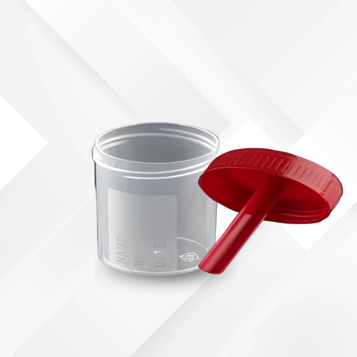 FRASCO PARA HECES 60 ML TAPA ROJA ESTÉRIL NIPRO
