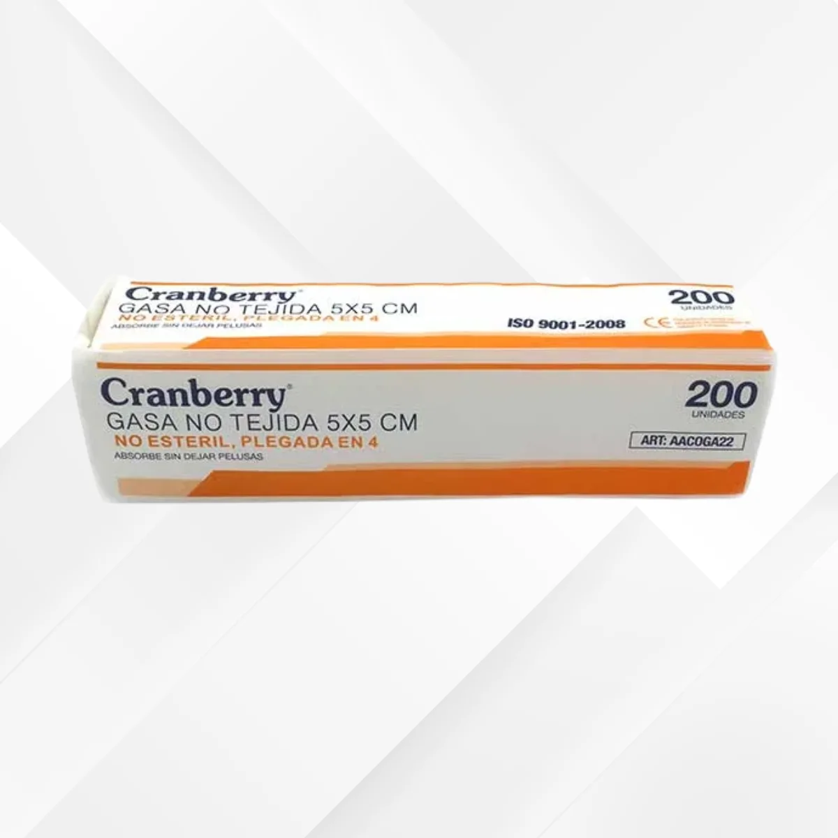 GASA NO TEJIDA 5×5 NO ESTÉRIL CRANBERRY