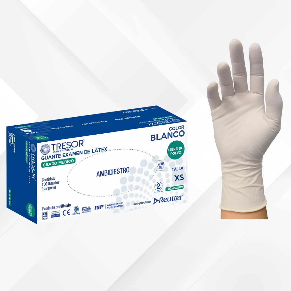 GUANTE LÁTEX DE EXAMINACIÓN SIN POLVO