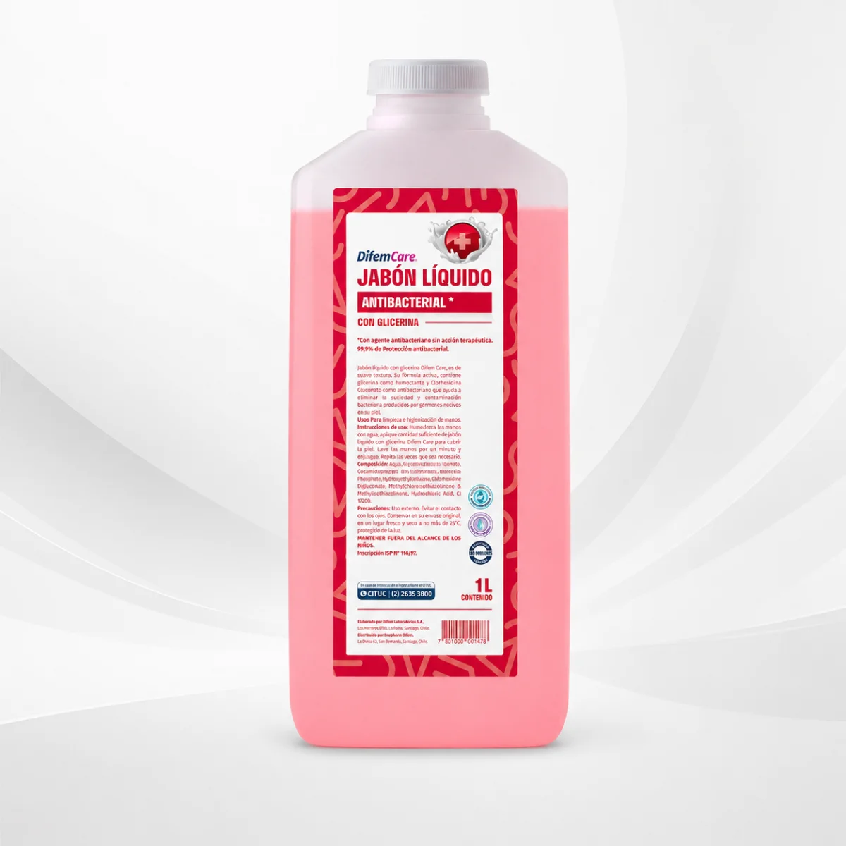JABÓN ANTIBACTERIAL CON GLICERINA 1 LITRO
