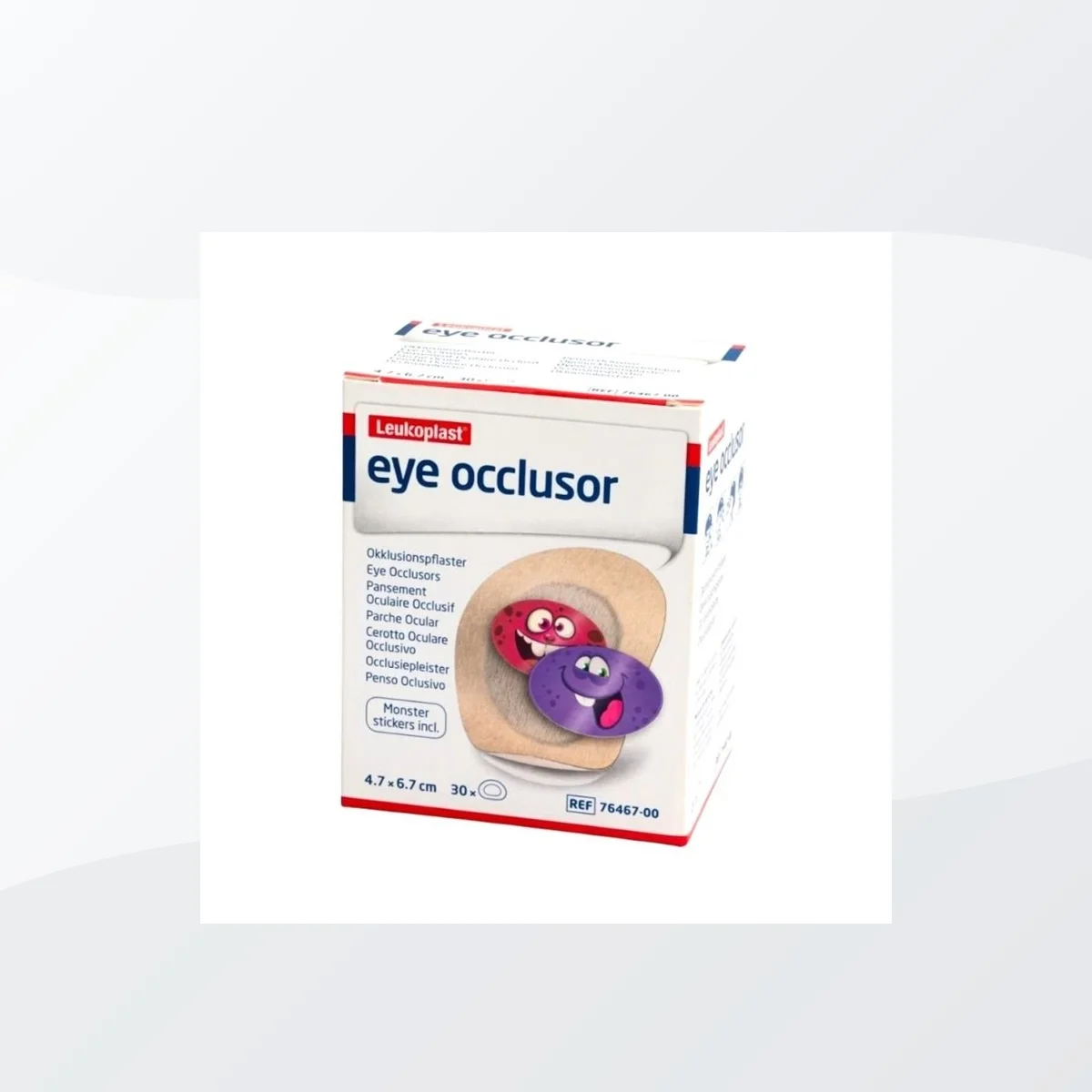 PARCHE OCULAR LEUKOPLAST EYE OCLUSOR 5.5 X 7.6CM CAJA X 30