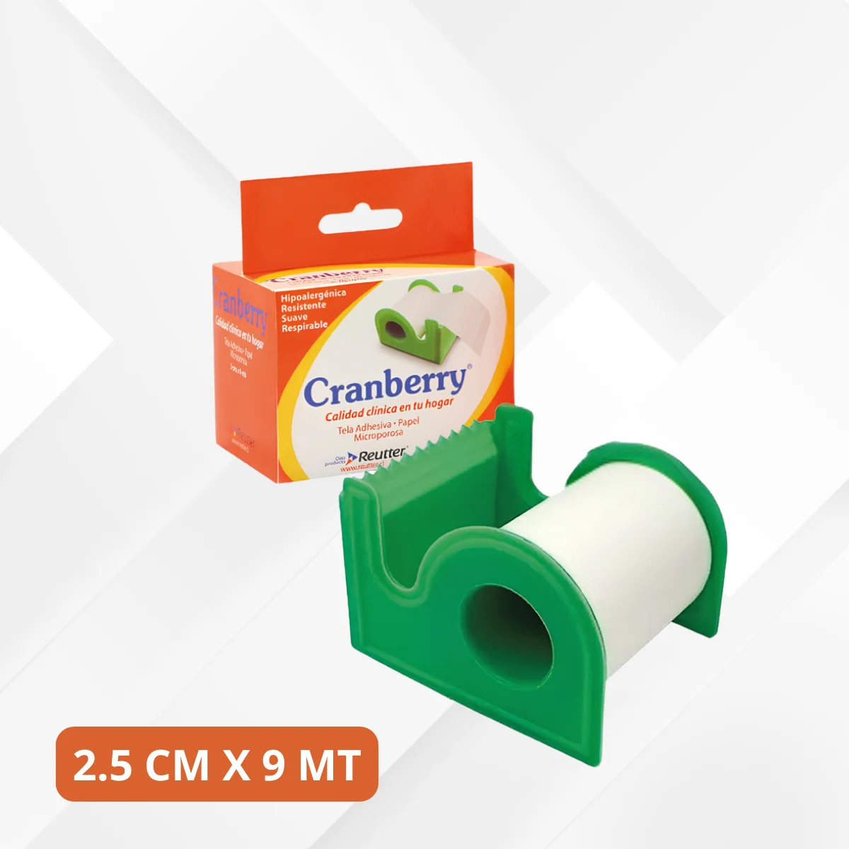 TELA ADHESIVA DE PAPEL MICROPOROSA BLANCA