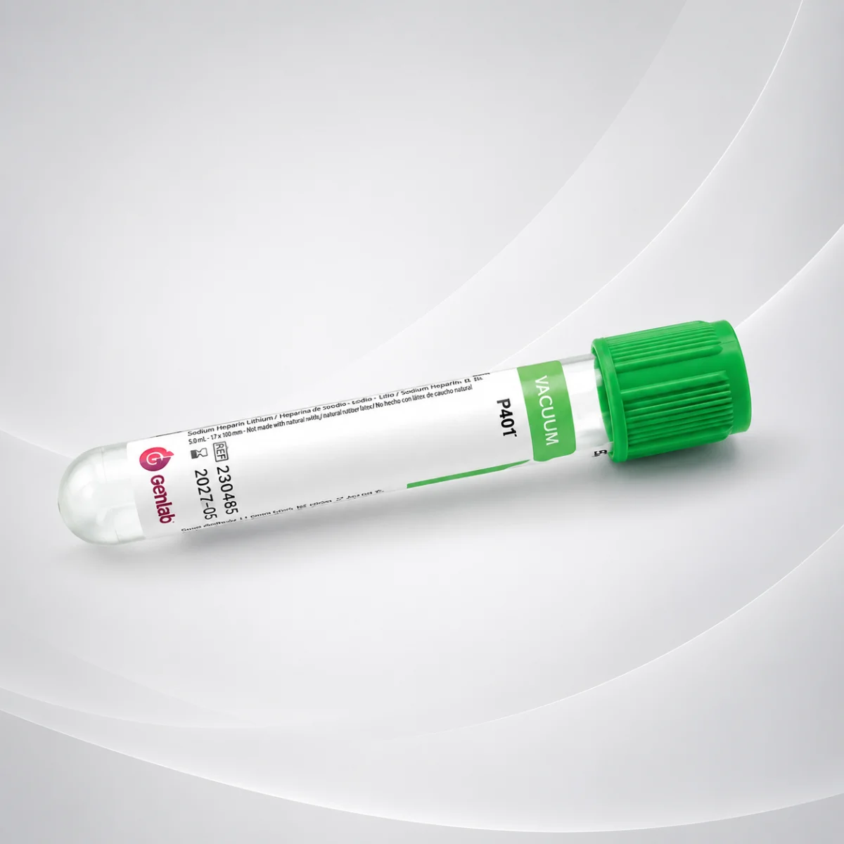 TUBO PSGT GEL H/LITIO T/VERDE 3ML SANLI (X 100 UNIDADES)